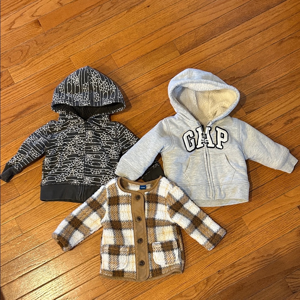 Lot of 3 Sweatshirts Baby Gap & Old Navy